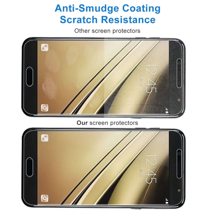 10 ชิ้น 9H 2.5D ฟิล์มกระจกนิรภัยสำหรับ Galaxy C7 (2017), For Galaxy C7 2017 (10pcs)