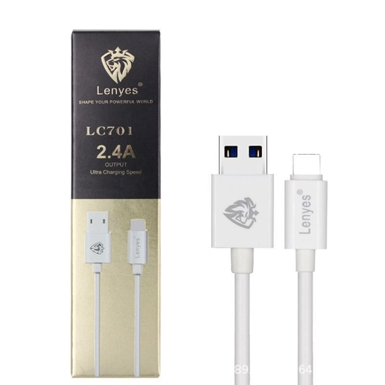 Lenyes LC701 2 ม. 2.0A เอาต์พุต USB เป็น Micro USB PVC Data Sync สายชาร์จเร็ว, 2m Micro USB