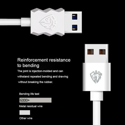 Lenyes LC701 2 ม. 2.0A เอาต์พุต USB เป็น Micro USB PVC Data Sync สายชาร์จเร็ว, 2m Micro USB