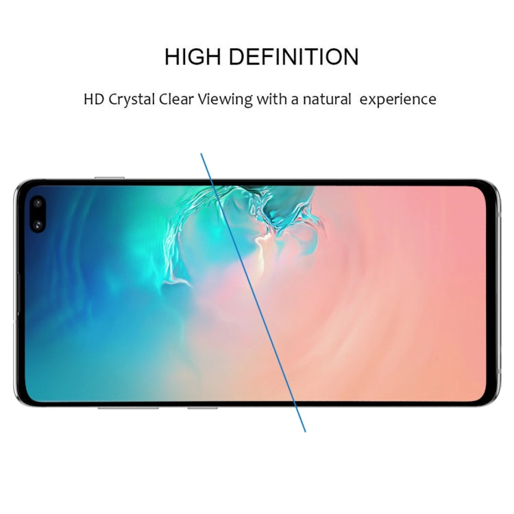 25 ชิ้น 9H 2.5D ฟิล์มกระจกนิรภัยคริสตัลหน้าจอโค้งระดับพรีเมียมสำหรับ Galaxy S10 Plus, For Galaxy S10 Plus, Lessen Version
