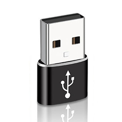 อะแดปเตอร์โลหะผสมอลูมิเนียมตัวผู้ USB-C / Type-C ถึง USB 2.0 รองรับการชาร์จและการส่งผ่าน, USB 2.0