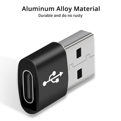 อะแดปเตอร์โลหะผสมอลูมิเนียมตัวผู้ USB-C / Type-C ถึง USB 2.0 รองรับการชาร์จและการส่งผ่าน, USB 2.0