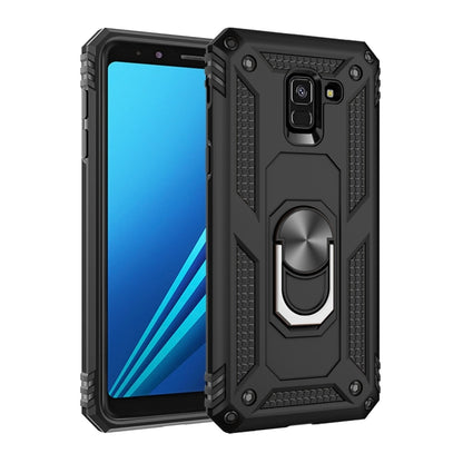 เคสป้องกัน TPU + PC กันกระแทกเกราะสำหรับ Galaxy A8 (2018) พร้อมตัวยึดแบบหมุนได้ 360 องศา, For Galaxy A8 (2018)