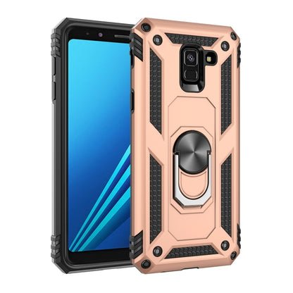 เคสป้องกัน TPU + PC กันกระแทกเกราะสำหรับ Galaxy A8 (2018) พร้อมตัวยึดแบบหมุนได้ 360 องศา, For Galaxy A8 (2018)