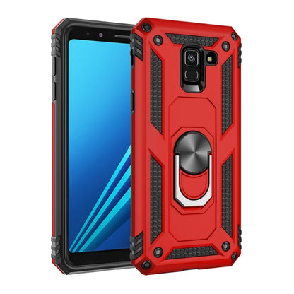 เคสป้องกัน TPU + PC กันกระแทกเกราะสำหรับ Galaxy A8 (2018) พร้อมตัวยึดแบบหมุนได้ 360 องศา, For Galaxy A8 (2018)