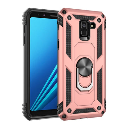 เคสป้องกัน TPU + PC กันกระแทกเกราะสำหรับ Galaxy A8 (2018) พร้อมตัวยึดแบบหมุนได้ 360 องศา, For Galaxy A8 (2018)