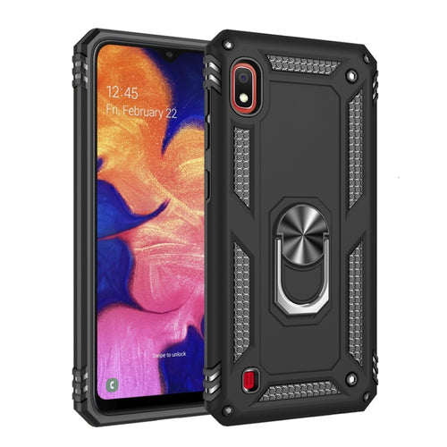 เคสป้องกัน TPU + PC กันกระแทกเกราะสำหรับ Galaxy A10 พร้อมตัวยึดแบบหมุนได้ 360 องศา, For Galaxy A10