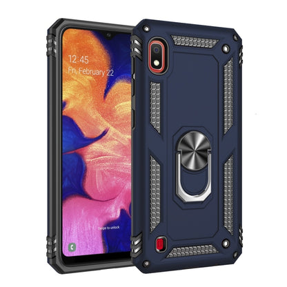 เคสป้องกัน TPU + PC กันกระแทกเกราะสำหรับ Galaxy A10 พร้อมตัวยึดแบบหมุนได้ 360 องศา, For Galaxy A10