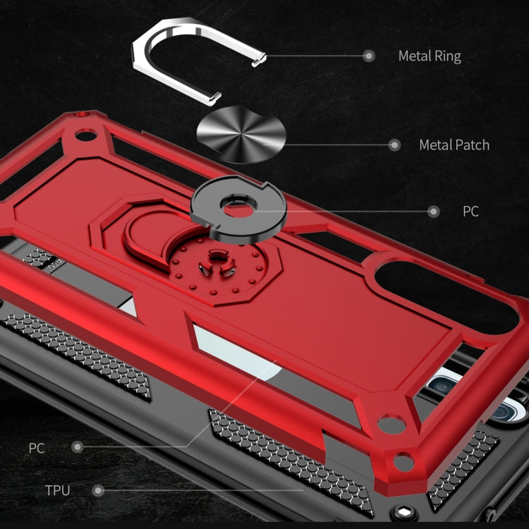 เคสป้องกัน TPU + PC กันกระแทกเกราะสำหรับ Galaxy A50 พร้อมตัวยึดแบบหมุนได้ 360 องศา, For Galaxy A50