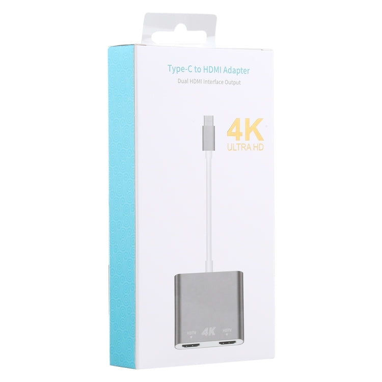 เอาต์พุตอินเทอร์เฟซ HDMI คู่ 4K Ultra HD ไปยังอะแดปเตอร์ USB-C / Type-C, 9175B