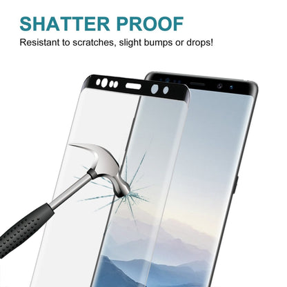 สำหรับ Galaxy Note 8 0.3mm 9H ความแข็งพื้นผิว 3D ฟิล์มกระจกนิรภัยแบบเต็มหน้าจอป้องกันการระเบิด, For Galaxy Note 8 0.3mm
