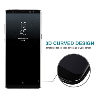 สำหรับ Galaxy Note 8 0.3mm 9H ความแข็งพื้นผิว 3D ฟิล์มกระจกนิรภัยแบบเต็มหน้าจอป้องกันการระเบิด, For Galaxy Note 8 0.3mm