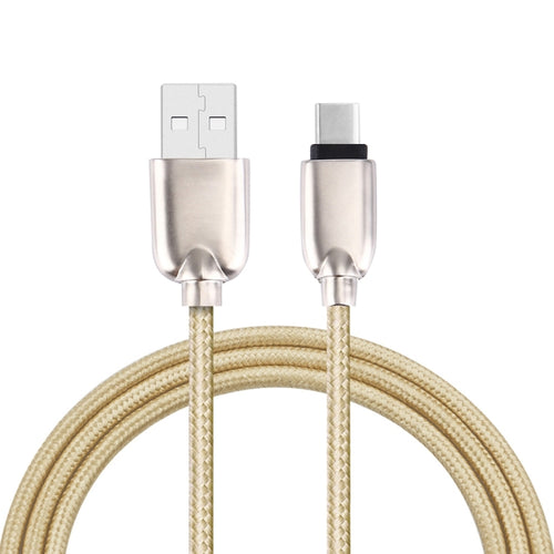 หัวโลหะแบบทอ 1M 108 แกนทองแดง USB-C / Type-C ถึง USB Data Sync สายชาร์จ