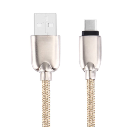 หัวโลหะแบบทอ 1M 108 แกนทองแดง USB-C / Type-C ถึง USB Data Sync สายชาร์จ