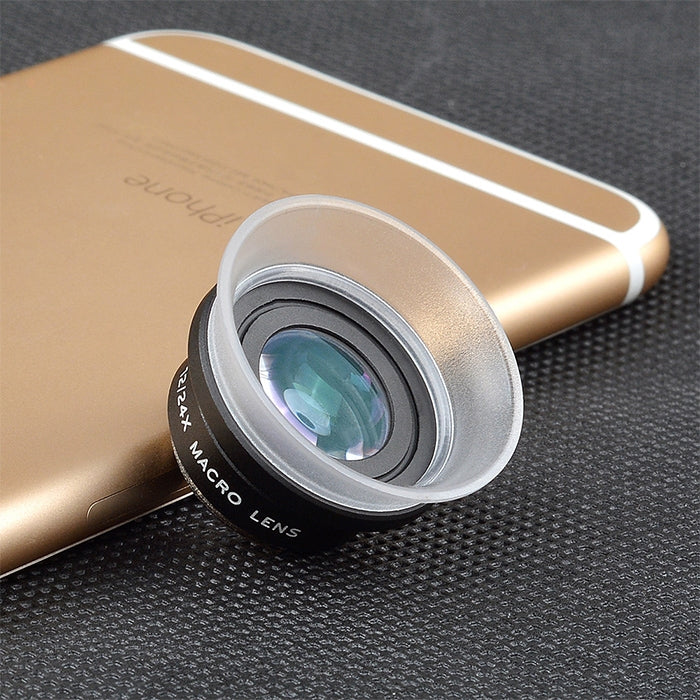 APEXEL APL-24X-H 2 in 1 Universal ภายนอก 12X และ 24X Macro เลนส์โทรศัพท์มือถือพร้อมเลนส์