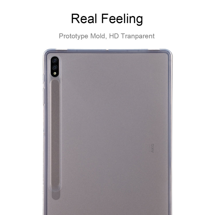 สำหรับ Samsung Galaxy Tab S7 Plus 0.75 มม. กันกระแทกด้านนอกเคลือบเงาภายในเคส TPU Frosted, For Samsung Galaxy Tab S7 Plus