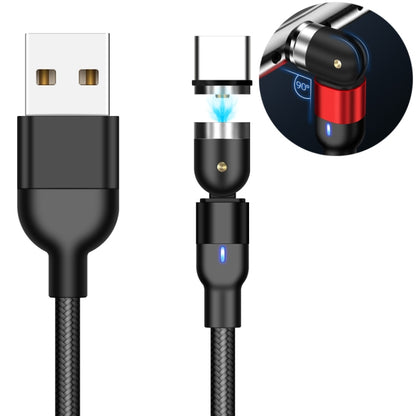 2 ม. 2A เอาต์พุต USB เป็น USB-C / Type-C สายชาร์จแม่เหล็กแบบถักไนลอน, 2m Type-C