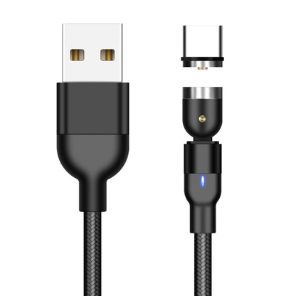 2 ม. 2A เอาต์พุต USB เป็น USB-C / Type-C สายชาร์จแม่เหล็กแบบถักไนลอน, 2m Type-C