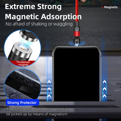 2 ม. 2A เอาต์พุต USB เป็น USB-C / Type-C สายชาร์จแม่เหล็กแบบถักไนลอน, 2m Type-C