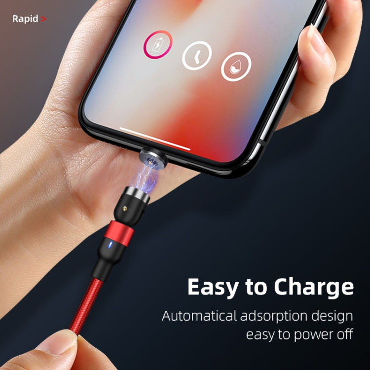 2 ม. 2A เอาต์พุต USB เป็น USB-C / Type-C สายชาร์จแม่เหล็กแบบถักไนลอน, 2m Type-C