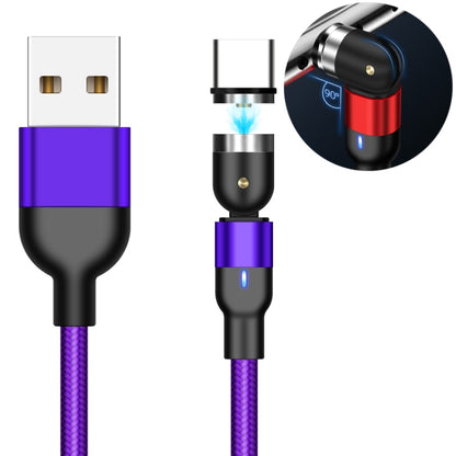 2 ม. 2A เอาต์พุต USB เป็น USB-C / Type-C สายชาร์จแม่เหล็กแบบถักไนลอน, 2m Type-C