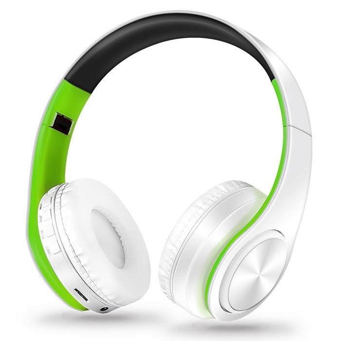 LPT660 ไร้สายพับกีฬาเพลงสเตอริโอบลูทูธโทรศัพท์หูฟังรองรับการ์ด TF