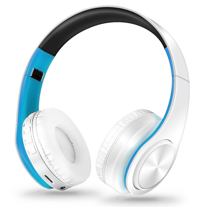 LPT660 ไร้สายพับกีฬาเพลงสเตอริโอบลูทูธโทรศัพท์หูฟังรองรับการ์ด TF