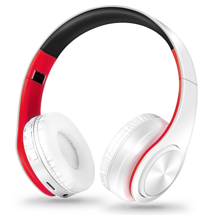 LPT660 ไร้สายพับกีฬาเพลงสเตอริโอบลูทูธโทรศัพท์หูฟังรองรับการ์ด TF