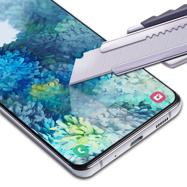 mocolo 0.33 มม. 9H 2.5D เต็มกาวผ้าไหมพิมพ์ฟิล์มกระจกนิรภัยสำหรับ Samsung Galaxy S20 FE 5G, รองรับการปลดล็อคลายนิ้วมือ, For Samsung Galaxy S20 FE 5G