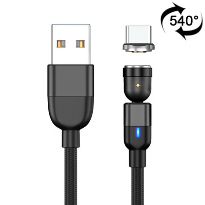 2m 3A เอาต์พุต USB เป็น USB-C / Type-C 540 องศาหมุนสายชาร์จซิงค์ข้อมูลแม่เหล็ก, 2m Type-C