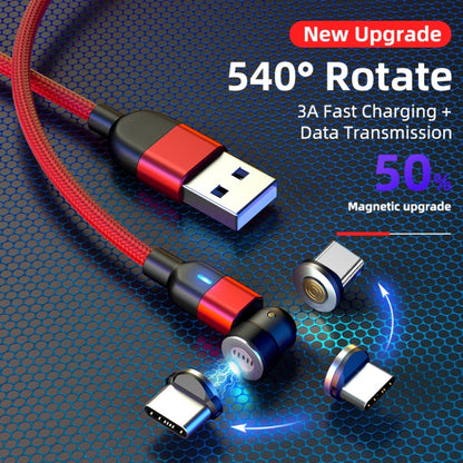 2m 3A เอาต์พุต USB เป็น USB-C / Type-C 540 องศาหมุนสายชาร์จซิงค์ข้อมูลแม่เหล็ก, 2m Type-C