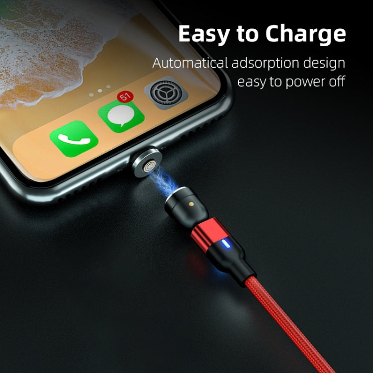 2m 3A เอาต์พุต USB เป็น USB-C / Type-C 540 องศาหมุนสายชาร์จซิงค์ข้อมูลแม่เหล็ก, 2m Type-C