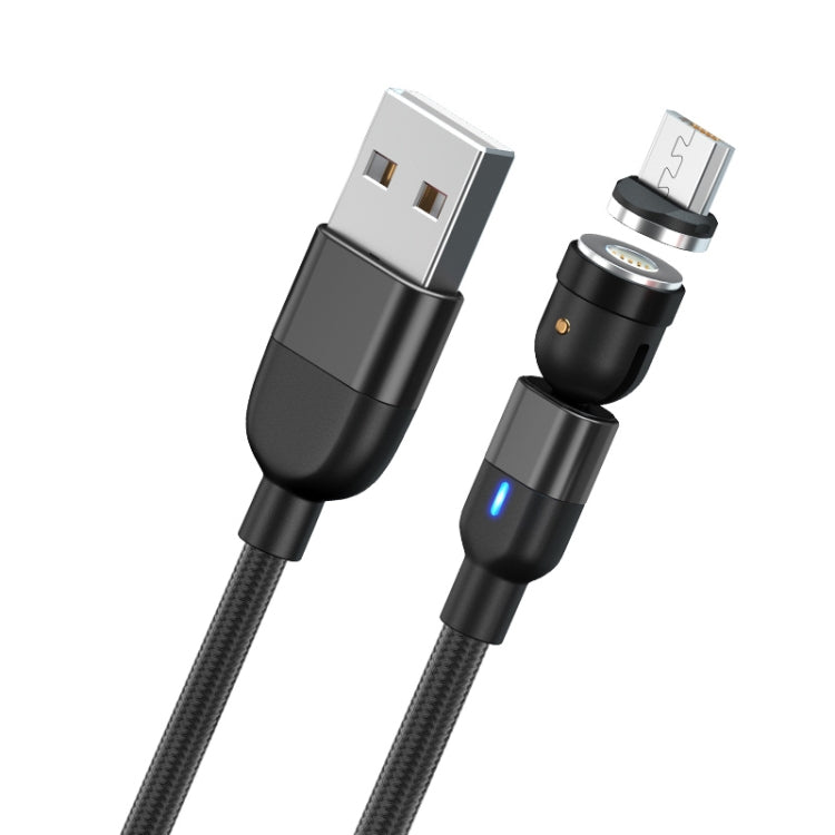 1 ม. 3A เอาต์พุต USB เป็น Micro USB 540 องศาหมุนสายชาร์จซิงค์ข้อมูลแม่เหล็ก, 1m Micro USB