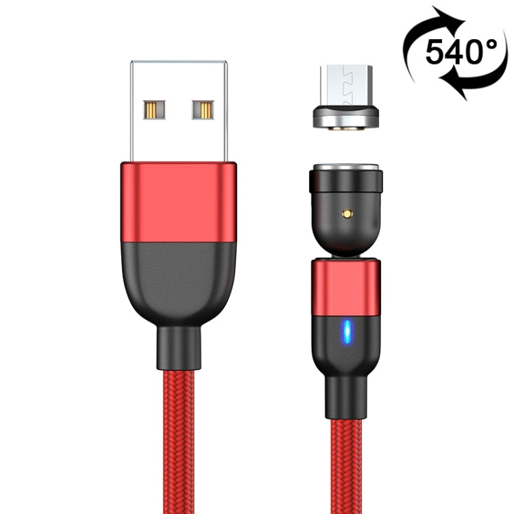 1 ม. 3A เอาต์พุต USB เป็น Micro USB 540 องศาหมุนสายชาร์จซิงค์ข้อมูลแม่เหล็ก, 1m Micro USB