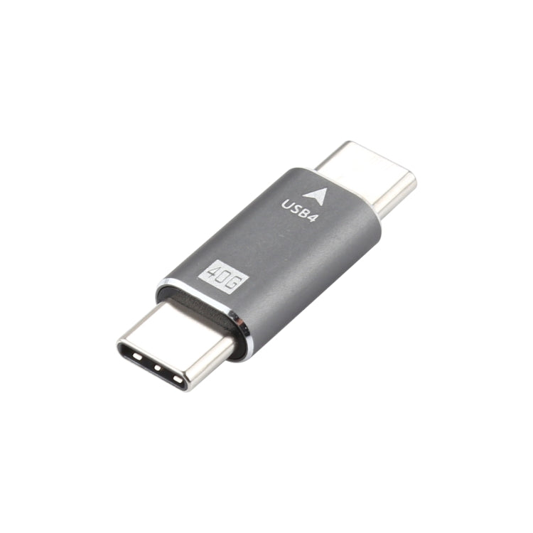 USB-C / Type-C 4.0 ตัวแปลงปลั๊กตัวผู้เป็นตัวผู้ 40Gbps Data Sync Adapter, Type-C Male to Type-C Male