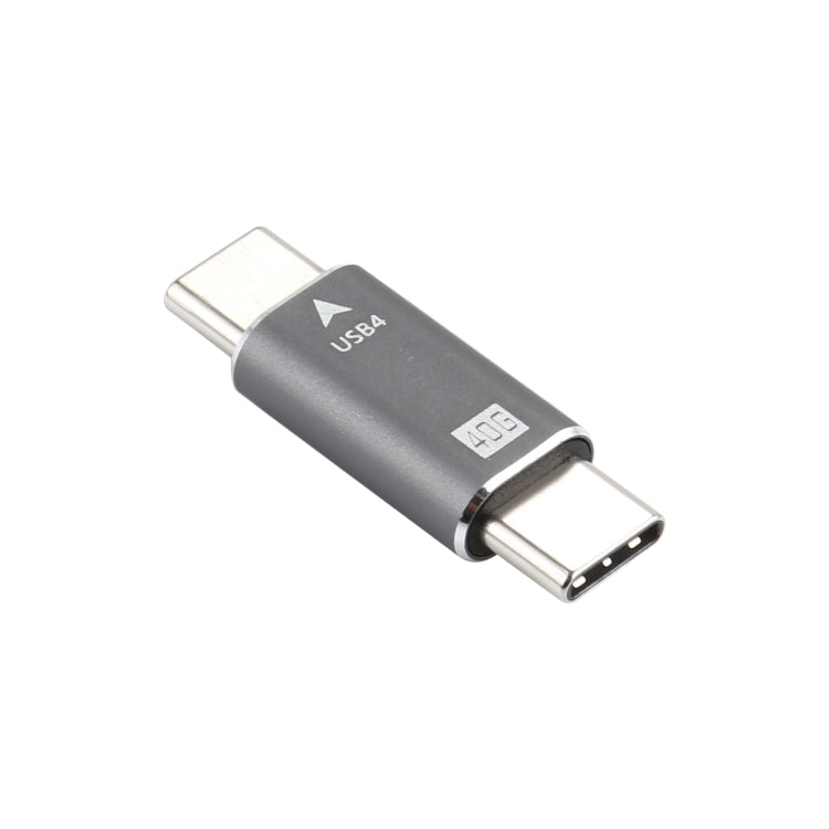 USB-C / Type-C 4.0 ตัวแปลงปลั๊กตัวผู้เป็นตัวผู้ 40Gbps Data Sync Adapter, Type-C Male to Type-C Male
