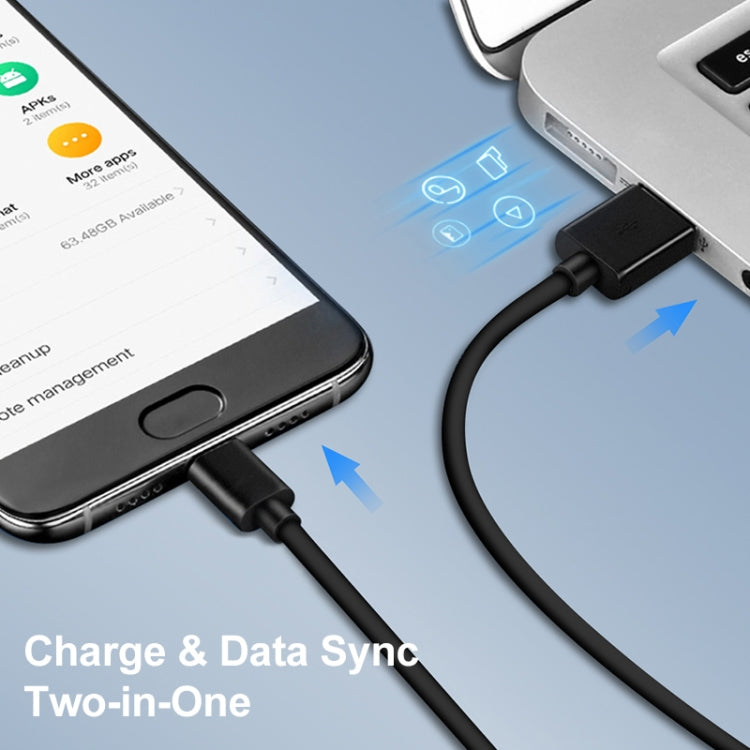 LZ728 2 in 1 18W QC 3.0 อินเตอร์เฟส USB ที่ชาร์จสำหรับเดินทาง + ชุดสายเคเบิลข้อมูล USB เป็น USBC / TypeC, ปลั๊ก EU, ความยาวสายเคเบิล: 1 ม., with USB-C / Type-C Cable