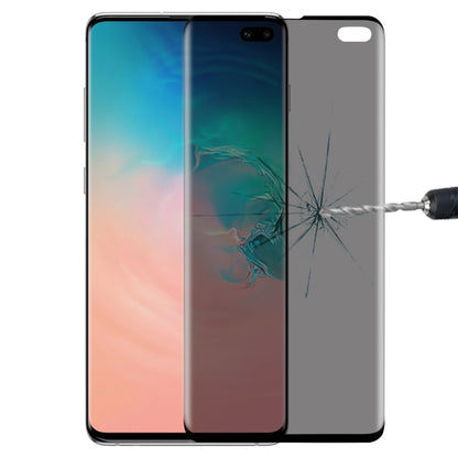 ฟิล์มกระจกนิรภัยแบบเต็มหน้าจอโค้ง 9H 3D ป้องกันแสงสะท้อนสำหรับ Galaxy S10 Plus, For Samsung GalaxyS10 Plus (3D Curved)