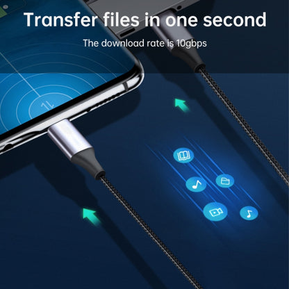 USB-C / Type-C ชายกับ USB-C / Type-C ชายสายชาร์จข้อมูลการส่งผ่านชาย, ความยาวสายเคเบิล: 0.5 ม., 0.5m
