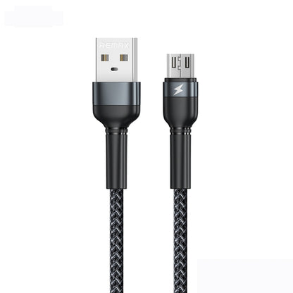 REMAX RC-124m 1 ม. 2.4A USB เข้ากับ Micro USB อลูมิเนียมอัลลอยด์สายเคเบิลข้อมูลการชาร์จอย่างรวดเร็ว, Micro USB