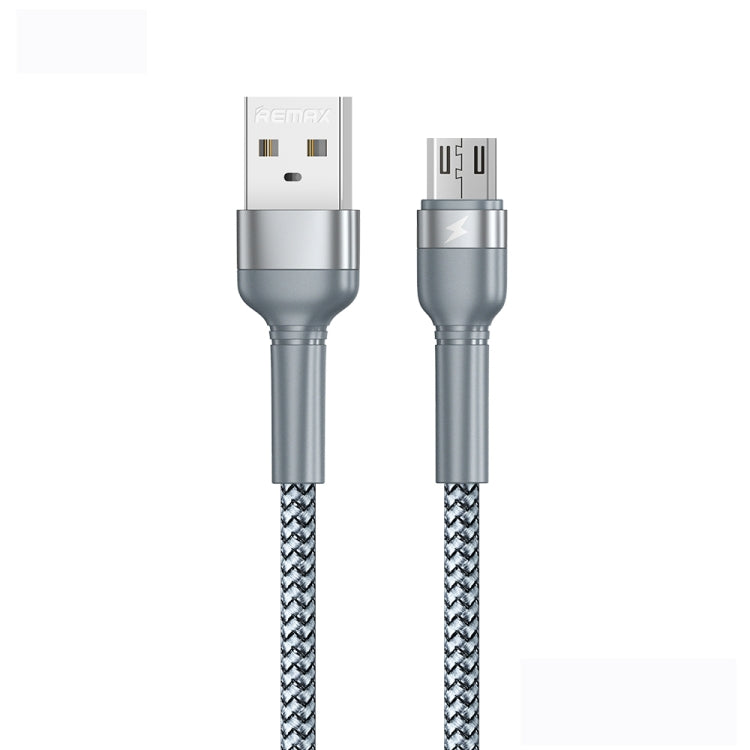 REMAX RC-124m 1 ม. 2.4A USB เข้ากับ Micro USB อลูมิเนียมอัลลอยด์สายเคเบิลข้อมูลการชาร์จอย่างรวดเร็ว, Micro USB