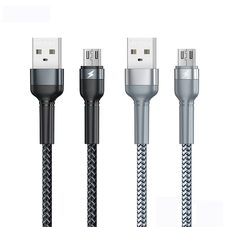 REMAX RC-124m 1 ม. 2.4A USB เข้ากับ Micro USB อลูมิเนียมอัลลอยด์สายเคเบิลข้อมูลการชาร์จอย่างรวดเร็ว, Micro USB