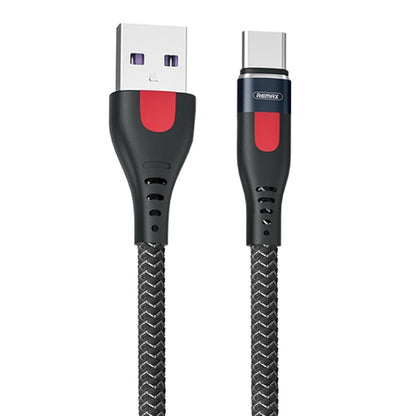 REMAX RC-188a Lesu Pro 1 ม. 5A USB เข้ากับ USB-C / Type-C อลูมิเนียมอัลลอยด์ถักเปียสายเคเบิลข้อมูลการชาร์จอย่างรวดเร็ว, USB to USB-C / Type-C