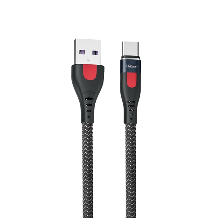 REMAX RC-188a Lesu Pro 1 ม. 5A USB เข้ากับ USB-C / Type-C อลูมิเนียมอัลลอยด์ถักเปียสายเคเบิลข้อมูลการชาร์จอย่างรวดเร็ว, USB to USB-C / Type-C