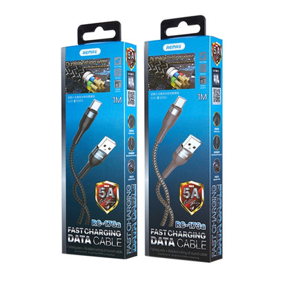 REMAX RC173a 5A USB เป็น USB-C / Type-C Sury 2 เข้ากันได้อย่างสมบูรณ์สายเคเบิลข้อมูลการชาร์จอย่างรวดเร็ว, ความยาวสายเคเบิล: 1 ม., RC-173a