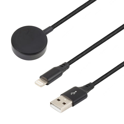 สำหรับ iPhone / Apple Watch 2 in 1 8 Pin + ฐานชาร์จแม่เหล็กสายชาร์จมัลติฟังก์ชั่น ความยาว: 1 ม., 2 In 1
