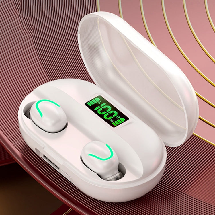 T2 Bluetooth 5.0 TWS Touch Digital Display หูฟังบลูทูธไร้สาย True พร้อมกล่องชาร์จ, T2 (Black), T2 (Red), T2 (White)