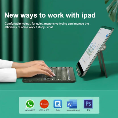 HB119B คีย์บอร์ด Bluetooth ไร้สายแท็บเล็ตอเนกประสงค์ขนาด 10 นิ้วพร้อมแผงสัมผัส, HB119B