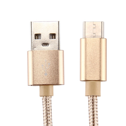ถักพื้นผิว USB เข้ากับ USB-C / Type-C สายชาร์จซิงค์ข้อมูล, ความยาวสายเคเบิล: 2 ม., เอาต์พุต 3A
