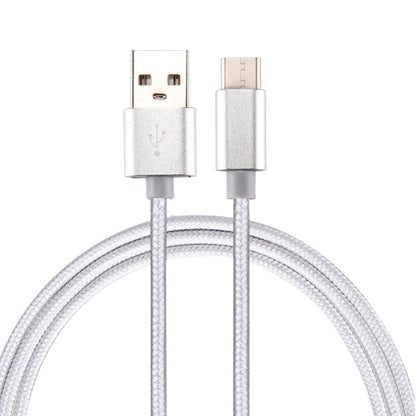 ถักพื้นผิว USB เข้ากับ USB-C / Type-C สายชาร์จซิงค์ข้อมูล, ความยาวสายเคเบิล: 2 ม., เอาต์พุต 3A